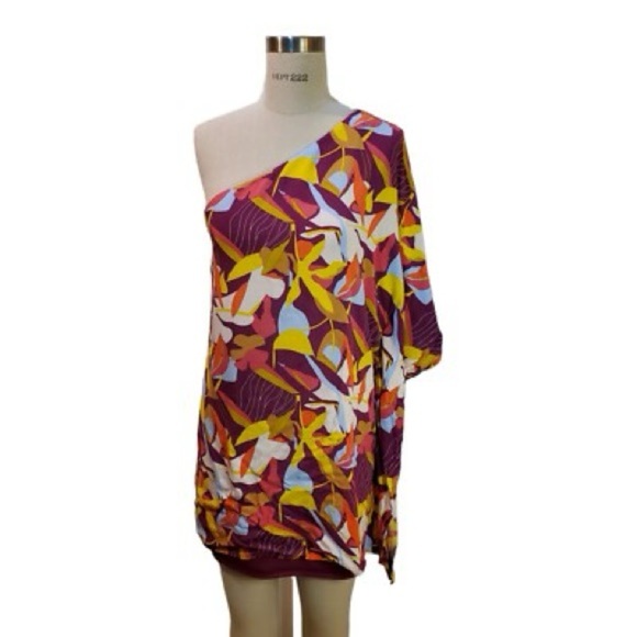 Floral One-Shoulder Dress - Picture 1 of 5
